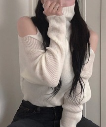 YUGA_YGMC Turtleneck knit top