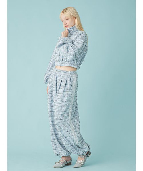 FURFUR(ファーファー)の「ツイーディトラックパンツ(その他パンツ・レディース・ブラック/サックスブルー/ピンク・0/1)」の11枚目の写真