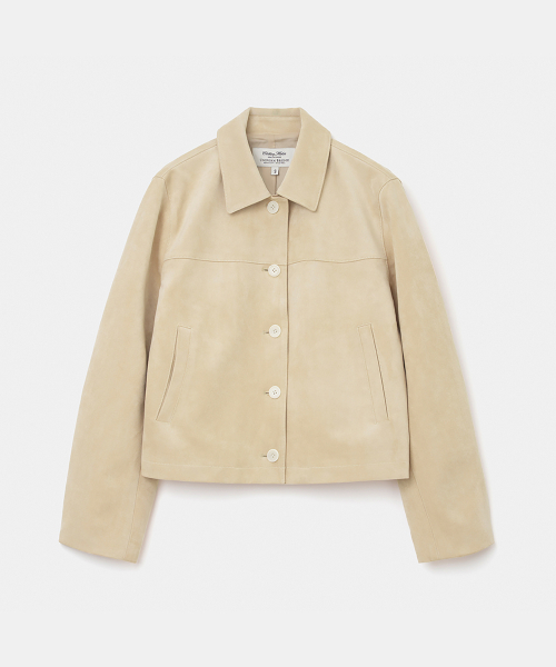 UNIFORM BRIDGE(ユニフォームブリッジ)の「faux suede jacket(womens) beige(ライダースジャケット・メンズ・その他・SMALL/MEDIUM)」の2枚目の写真