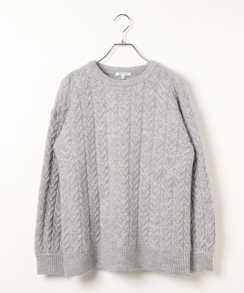 GLOBAL WORK（グローバルワーク）の「ゆったりニットSETUP/AND YUA ANY/599711（ワンピース・キッズ・ネイビー/杢グレー・SMALL/MEDIUM）」の21枚目の写真