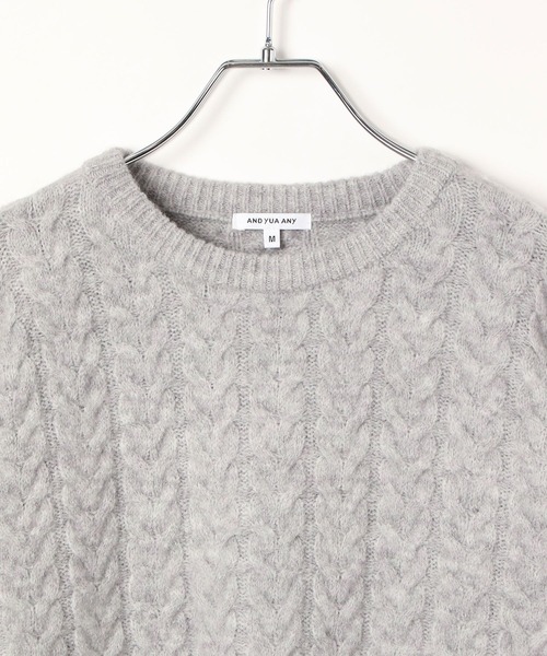 GLOBAL WORK（グローバルワーク）の「ゆったりニットSETUP/AND YUA ANY/599711（ワンピース・キッズ・ネイビー/杢グレー・SMALL/MEDIUM）」の22枚目の写真