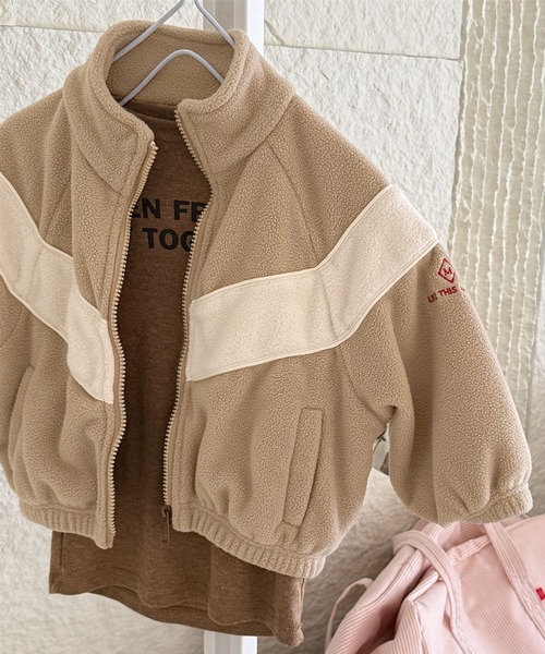 aimoha(アイモハ)の「【aimoha-KIDS-】キッズ ボアジップアップブルゾン (AW)(ブルゾン・キッズ・ネイビー/ベージュ・120/90/100/110/130)」の16枚目の写真
