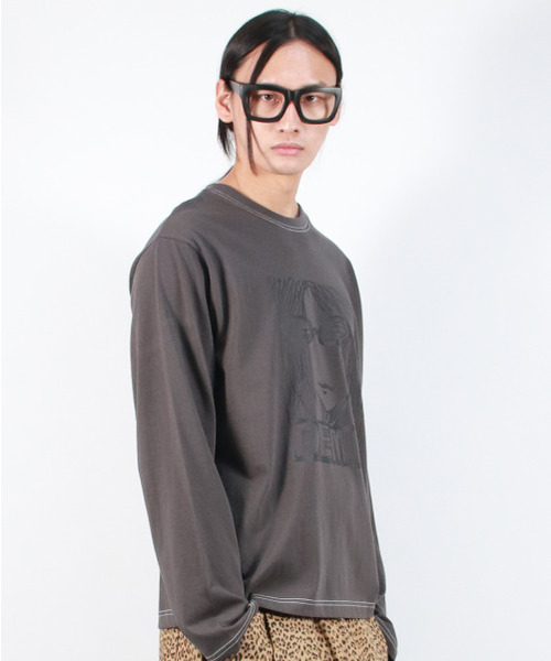 DEMARC(ドゥマーク)の「M MARC ILLUST STITCH BOXY LONG SLEEVE - Charcoal(Tシャツ/カットソー・メンズ・その他・MEDIUM/LARGE)」の8枚目の写真