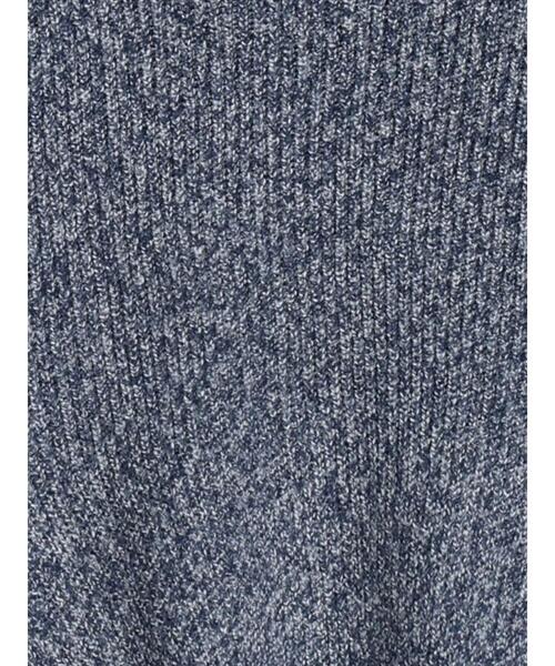 Te chichi TERRASSE（テチチテラス）の「片畦配色クロップドモックネックニットプルオーバー（ニット/セーター・レディース・グレー/オフホワイト/ネイビー・F）」の17枚目の写真