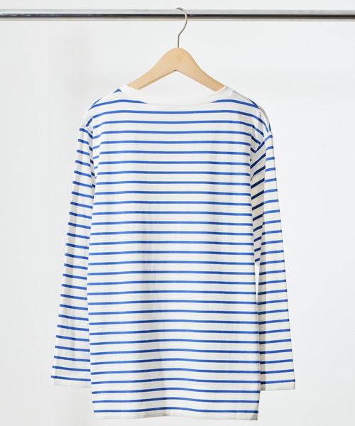 salle de bal(サルデバル)の「【 Ado Mizumori / 水森亜土 】 ボーダーロングスリーブTEE WNI(Tシャツ/カットソー・レディース・ブラック/ブルー・FREE)」の4枚目の写真