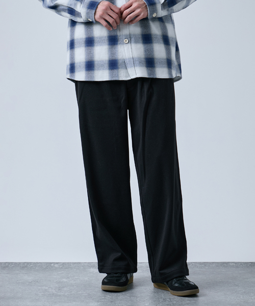 B.C STOCK(ベーセーストック)の「ウールライクフランネル オーバーパンツ(その他パンツ・メンズ・チャコールグレー/ブラック/グレー・MEDIUM/LARGE)」の5枚目の写真