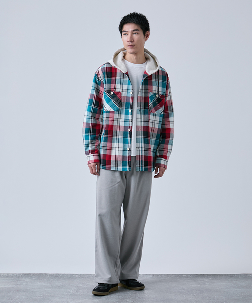 B.C STOCK(ベーセーストック)の「ウールライクフランネル オーバーパンツ(その他パンツ・メンズ・チャコールグレー/ブラック/グレー・MEDIUM/LARGE)」の19枚目の写真