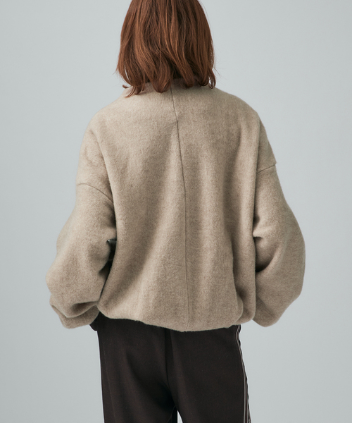 VERMEIL par iena(ヴェルメイユパーイエナ)の「Wool fleece プルオーバー(その他トップス・レディース・ブラウン系その他/ホワイト・38/36)」の3枚目の写真