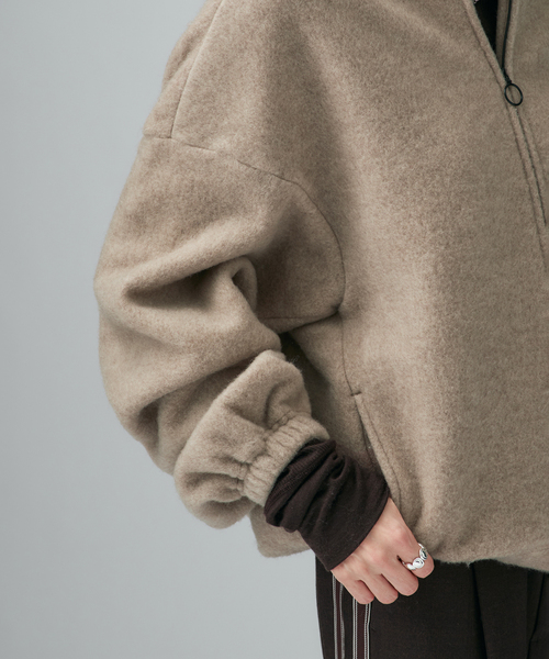 VERMEIL par iena(ヴェルメイユパーイエナ)の「Wool fleece プルオーバー(その他トップス・レディース・ブラウン系その他/ホワイト・38/36)」の6枚目の写真