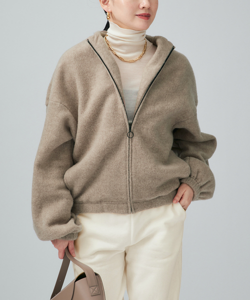 VERMEIL par iena(ヴェルメイユパーイエナ)の「Wool fleece プルオーバー(その他トップス・レディース・ブラウン系その他/ホワイト・38/36)」の10枚目の写真