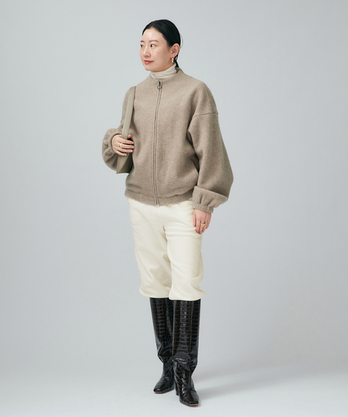 VERMEIL par iena(ヴェルメイユパーイエナ)の「Wool fleece プルオーバー(その他トップス・レディース・ブラウン系その他/ホワイト・38/36)」の11枚目の写真