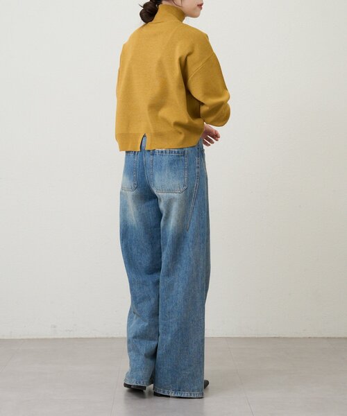 SHENERY(シーナリー)の「総針ハイネックニット(ニット/セーター・レディース・チャコールグレー/イエロー/オフホワイト/ブラック・FREE)」の17枚目の写真