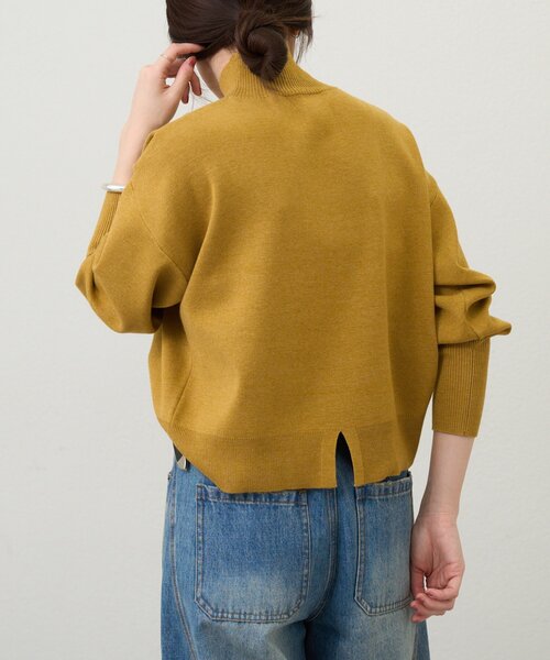 SHENERY(シーナリー)の「総針ハイネックニット(ニット/セーター・レディース・チャコールグレー/イエロー/オフホワイト/ブラック・FREE)」の21枚目の写真