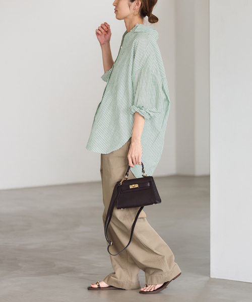 FRAMeWORK（フレームワーク）の「≪追加≫OVER SIZED CHINO パンツ（チノパンツ・レディース・ベージュ/ブラウン・36/40/38）」の13枚目の写真