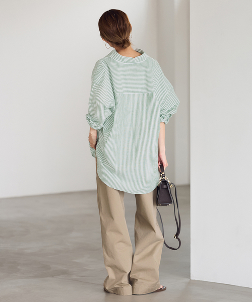 FRAMeWORK（フレームワーク）の「≪追加≫OVER SIZED CHINO パンツ（チノパンツ・レディース・ベージュ/ブラウン・36/40/38）」の14枚目の写真