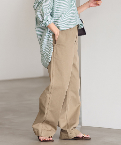 FRAMeWORK（フレームワーク）の「≪追加≫OVER SIZED CHINO パンツ（チノパンツ・レディース・ベージュ/ブラウン・36/40/38）」の17枚目の写真