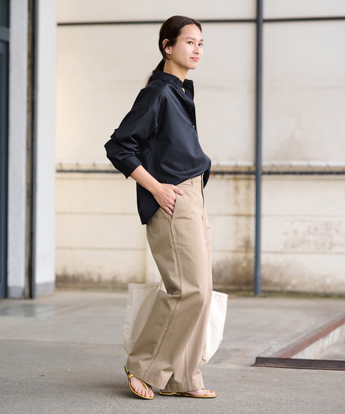 FRAMeWORK（フレームワーク）の「≪追加≫OVER SIZED CHINO パンツ（チノパンツ・レディース・ベージュ/ブラウン・36/40/38）」の20枚目の写真