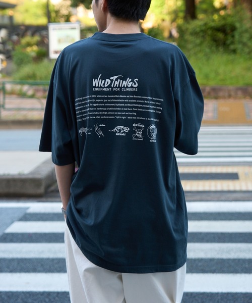 WILD THINGS(ワイルドシングス)の「【WILD THINGS】OLD ICONS TEE / WT26057K(Tシャツ/カットソー・メンズ・ブラック/ホワイト/ネイビー・S/M/L/XL)」の1枚目の写真