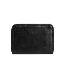 KANEITEI（カネイテイ）の「BERLIN LETTERING ZIP WALLET M (BLACK) / UPCYCLED（財布）」