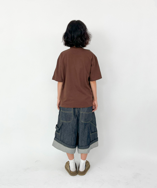 TEESSERT（ティーザート）の「シリラビット 綿 半袖Tシャツ [ブラウン]（Tシャツ/カットソー・レディース・ブラウン・SMALL/MEDIUM/LARGE/X-LARGE）」の4枚目の写真