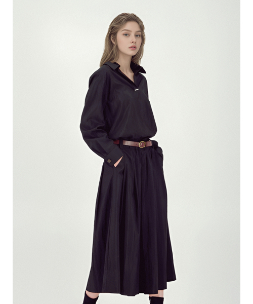 ACUD(アクド)の「Glossy Set-Up Two-Piece _Black(ワンピース・レディース・ブラック・FREE)」の1枚目の写真