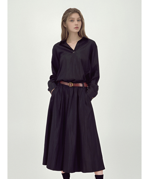 ACUD(アクド)の「Glossy Set-Up Two-Piece _Black(ワンピース・レディース・ブラック・FREE)」の2枚目の写真