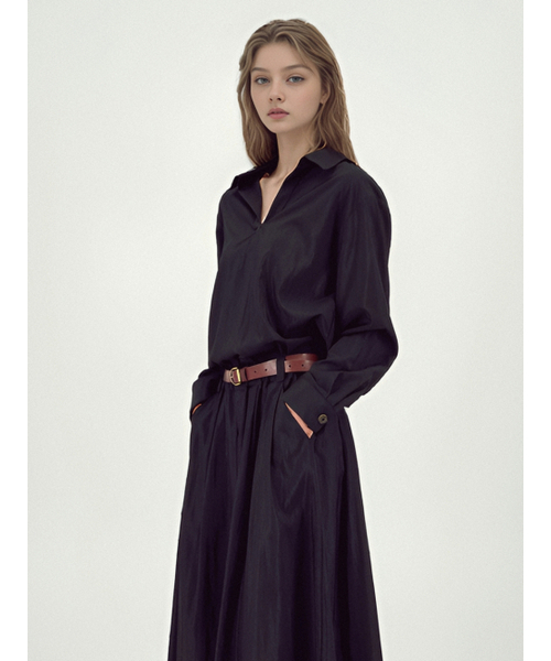 ACUD(アクド)の「Glossy Set-Up Two-Piece _Black(ワンピース・レディース・ブラック・FREE)」の3枚目の写真