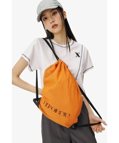 REVOIRSIS（ルヴォアシス）の「RVIS mesh gymsack orange（バックパック/リュック・レディース・オレンジ・FREE）」の5枚目の写真