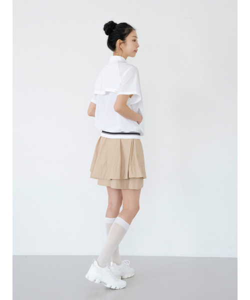 NITINA（ニティナ）の「シャイニーダブルフレアスカートBG（スカート・レディース・ベージュ・SMALL/MEDIUM）」の5枚目の写真