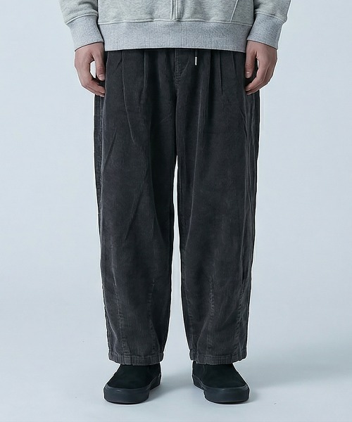 rehacer(レアセル)の「rehacer : Easy Drape Corduroy PT / イージードレープコーデュロイパンツ(その他パンツ・メンズ・グレー/ブラック・MEDIUM/SMALL/LARGE)」の8枚目の写真