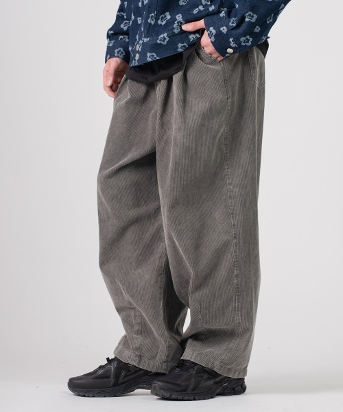 rehacer(レアセル)の「rehacer : Easy Drape Corduroy PT / イージードレープコーデュロイパンツ(その他パンツ・メンズ・グレー/ブラック・MEDIUM/SMALL/LARGE)」の12枚目の写真