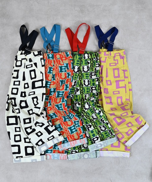 MARKEY'S（マーキーズ）の「ツイル総柄エヴォルブサロペット（サロペット/オーバーオール・キッズ・イエロー系その他/ブラック系その他/グリーン系その他/レッド系その他・150/120/110/100/90/140/130）」の5枚目の写真