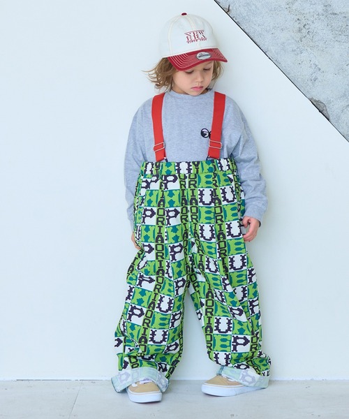 MARKEY'S（マーキーズ）の「ツイル総柄エヴォルブサロペット（サロペット/オーバーオール・キッズ・イエロー系その他/ブラック系その他/グリーン系その他/レッド系その他・150/120/110/100/90/140/130）」の18枚目の写真