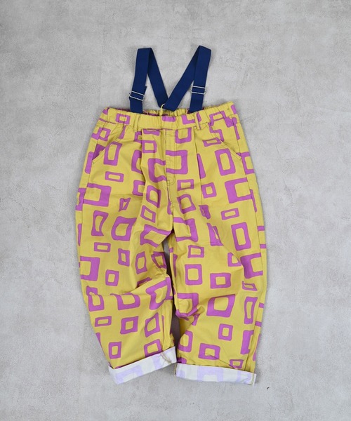 MARKEY'S（マーキーズ）の「ツイル総柄エヴォルブサロペット（サロペット/オーバーオール・キッズ・イエロー系その他/ブラック系その他/グリーン系その他/レッド系その他・150/120/110/100/90/140/130）」の6枚目の写真