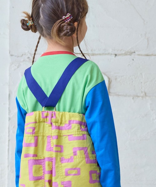 MARKEY'S（マーキーズ）の「ツイル総柄エヴォルブサロペット（サロペット/オーバーオール・キッズ・イエロー系その他/ブラック系その他/グリーン系その他/レッド系その他・150/120/110/100/90/140/130）」の15枚目の写真