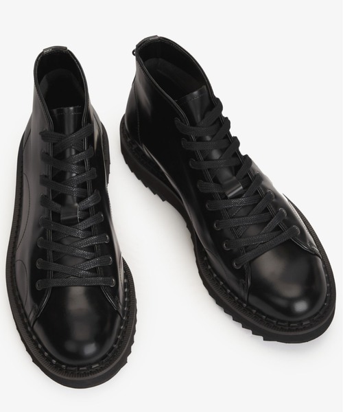 FRED PERRY(フレッドペリー)の「George Cox X Fred Perry Monkey Boot Leather(ブーツ・メンズ・ブラック/マルーン・24cm/25cm/26cm/27cm/28cm/23cm)」の12枚目の写真