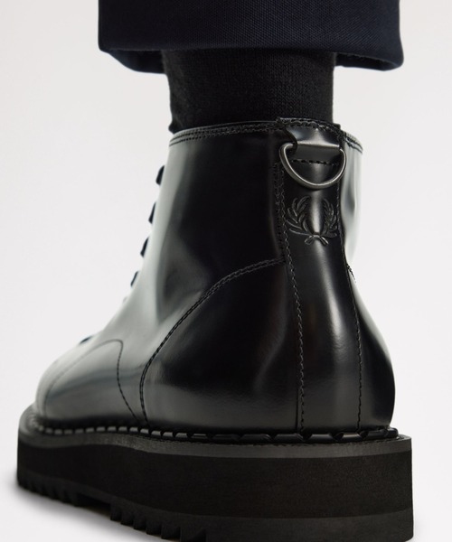 FRED PERRY(フレッドペリー)の「George Cox X Fred Perry Monkey Boot Leather(ブーツ・メンズ・ブラック/マルーン・24cm/25cm/26cm/27cm/28cm/23cm)」の9枚目の写真