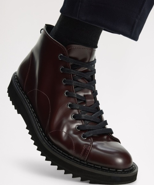 FRED PERRY(フレッドペリー)の「George Cox X Fred Perry Monkey Boot Leather(ブーツ・メンズ・ブラック/マルーン・24cm/25cm/26cm/27cm/28cm/23cm)」の17枚目の写真