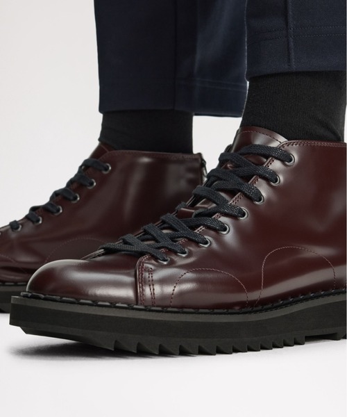 FRED PERRY(フレッドペリー)の「George Cox X Fred Perry Monkey Boot Leather(ブーツ・メンズ・ブラック/マルーン・24cm/25cm/26cm/27cm/28cm/23cm)」の20枚目の写真