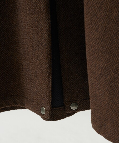 Traditional Weatherwear（トラディショナルウェザーウェア）の「【Traditional Weatherwear】ELGIN LONG エルガン ロング ヒートツイード /スタンドカラーコート（ステンカラーコート・メンズ・ブラック/ベージュ/ブラウン・M/L）」の7枚目の写真