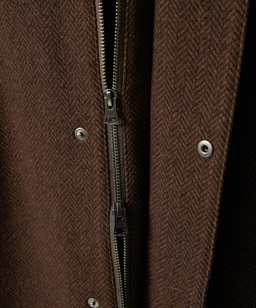 Traditional Weatherwear（トラディショナルウェザーウェア）の「【Traditional Weatherwear】ELGIN LONG エルガン ロング ヒートツイード /スタンドカラーコート（ステンカラーコート・メンズ・ブラック/ベージュ/ブラウン・M/L）」の9枚目の写真