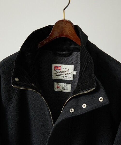 Traditional Weatherwear（トラディショナルウェザーウェア）の「【Traditional Weatherwear】ELGIN LONG エルガン ロング ヒートツイード /スタンドカラーコート（ステンカラーコート・メンズ・ブラック/ベージュ/ブラウン・M/L）」の19枚目の写真