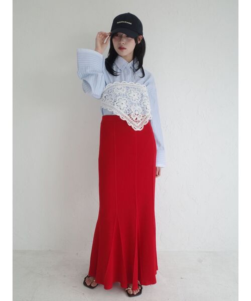 LAGUNAMOON（ラグナムーン）の「【POLO BCSコラボ】レイヤードカラーカフスシャツ 春服（シャツ/ブラウス・レディース・ホワイト/イエロー/ブルー/ピンク・FREE）」の20枚目の写真