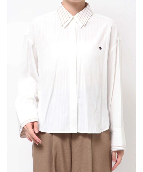 LAGUNAMOON(ラグナムーン)の「【POLO BCSコラボ】レイヤードカラーカフスシャツ(シャツ/ブラウス・レディース・ホワイト/イエロー/ブルー/ピンク・FREE)」の16枚目の写真