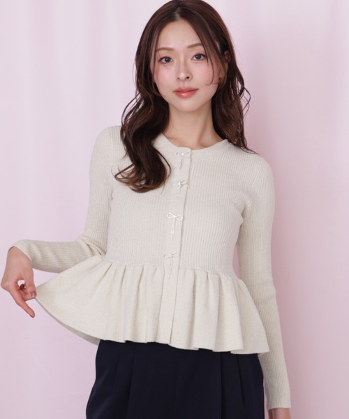 ◇ラメモールペプラムニット（ニット/セーター）｜JILL by JILL STUART