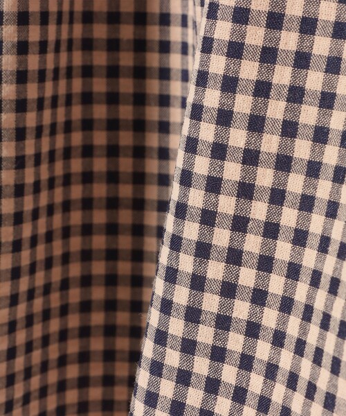 BEAMS mini（ビームスミニ）の「スモッキング チェック ブラウス 2026SS（90～140cm）（シャツ/ブラウス・キッズ・オレンジ系その他4/イエロー系その他4・140/130/120/110/100/90）」の17枚目の写真