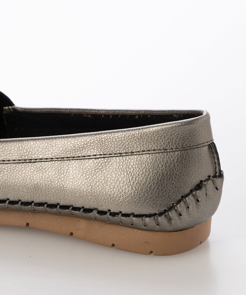 enchanted（エンチャンテッド）の「ソフトスリッポンシューズ（スリッポン・レディース・ベージュ/アンティークシルバー/ブラック/ブロンズ/シルバー/ホワイト・24/23.5/23/22.5/25/24.5）」の16枚目の写真