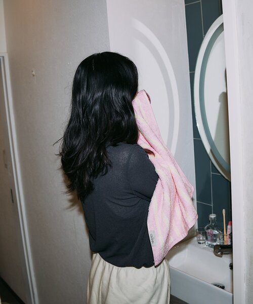 BIRTHDAY BAR（バースデイバー）の「【GRANN グラン】FACE TOWEL　フェイスタオル（タオル・レディース・ブルー/ピンク・0）」の14枚目の写真