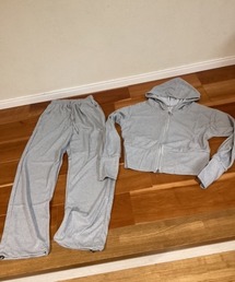 Mayree（メイリー）の「【Blss】【Bling Leads】短丈ZIPパーカー　セットアップ(BL)（セットアップ）」