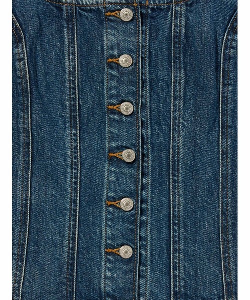 Levi's(リーバイス)の「Levi's/リーバイス SCULPTED デニムタンクトップ(タンクトップ・レディース・ダークインディゴブルー・M/S/XS)」の9枚目の写真